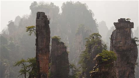 National Park Zhangjiajie National Park China Mountain Nature Rock