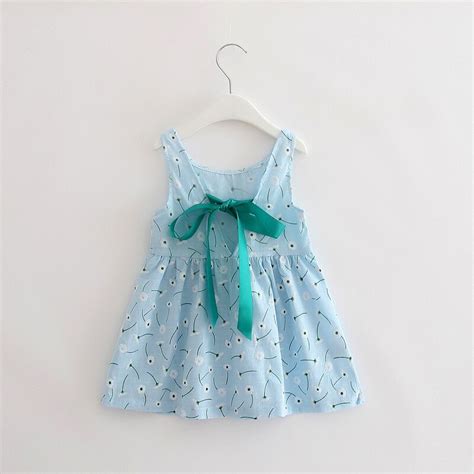 Cute Print Children Princess Dresses Baby Girls A Line Lovely