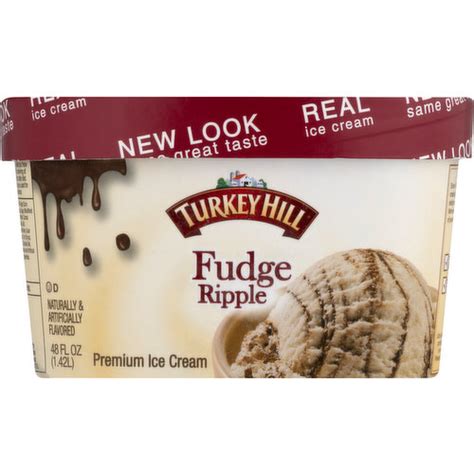 Turkey Hill Premium Ice Cream Fudge Ripple Oz