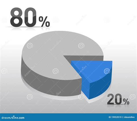 Blue Pie Chart Stock Vector Illustration Of Business 19953919