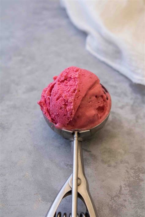 The Easiest 2 Ingredient Raspberry Sorbet Lifestyle Of A Foodie