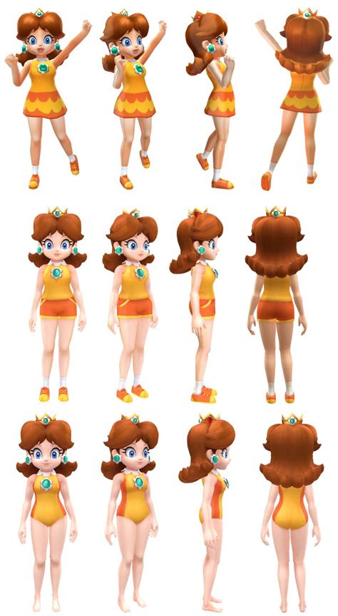 Series Of Daisy In Various Sport Outfits In Transparency 👗🎽👙
