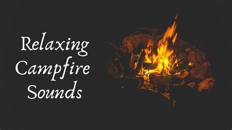 Relaxing Campfire Sounds Расслабляющие ночные звуки костра и морских