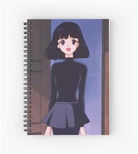 Anime Aesthetic Girl 90s Spiral Notebook By Aunomdelart
