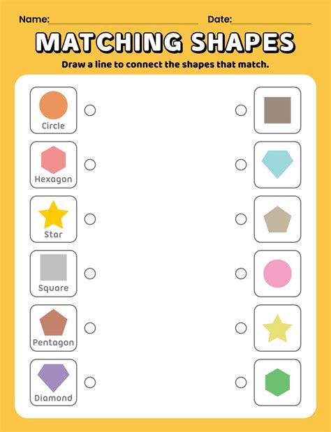 10 Best Free Printable Preschool Matching Worksheets Pdf For Free At