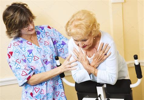 Physical Therapy Help From Nurse — Stock Photo © Lisafx 6801580