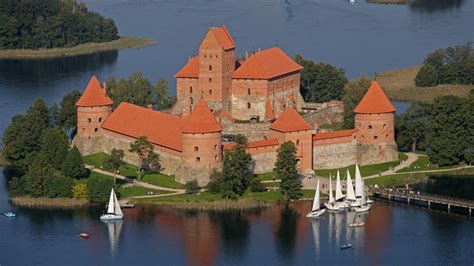 Trakai Island Castle Lithuania Hd Wallpaper