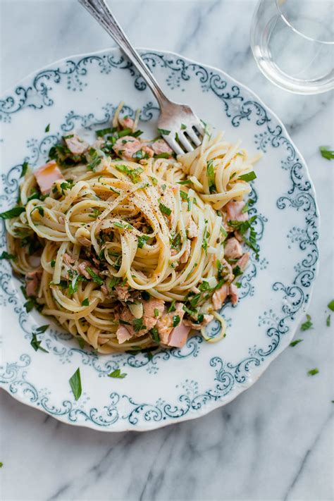 Pasta with tuna and capers in white wine saucesimply recipes. Tuna Pasta with Capers and Parsley (with video!) - A ...