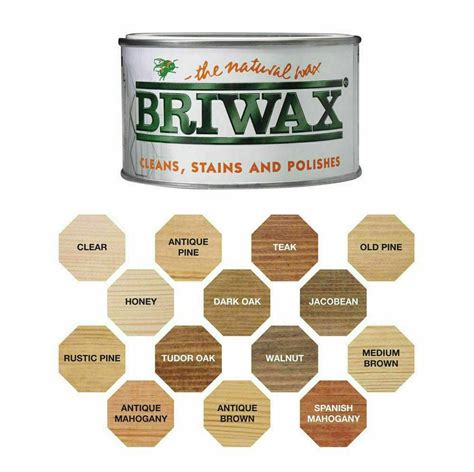 400g Briwax Wax Polish Wood Furniture Beeswax Carnauba Wax Protect Raw
