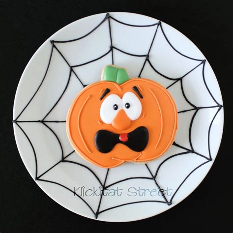 Silly Pumpkin Faces With Royal Icing Transfers