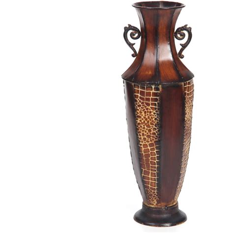 Hosley Decorative Elegant Expressions Multi Color Lg Metal Vase