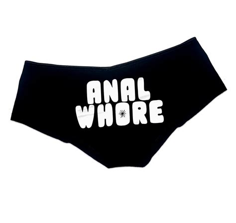 Anal Whore Panties Sexy Slutty Funny Naughty Panties Booty Bachelorette