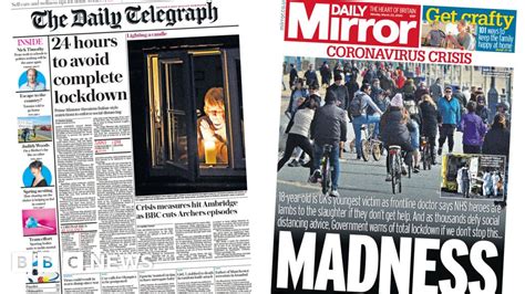 Newspaper Headlines 24 Hours To Avoid Complete Lockdown PM Warns