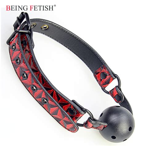 Pu Leather Bondage Mouth Ball Gag For Adult Sex Toy Buy Gag Ball