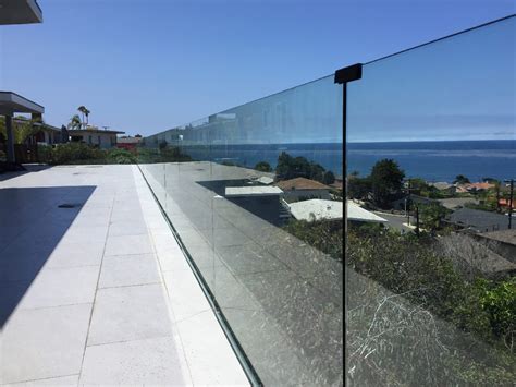 Custom Glass Railing Installation Point Loma Patriot Glass And Mirror