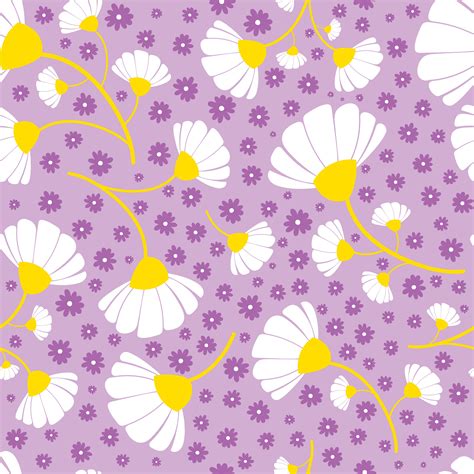 Daisy Flowers Seamless Repeating Pattern By Ayselzdesign