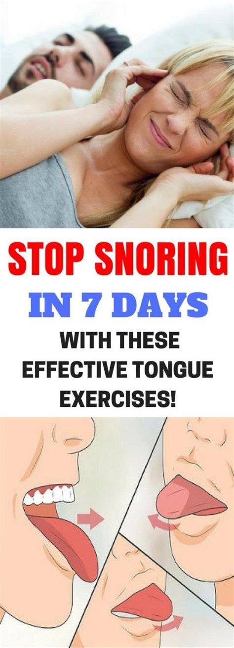 Stop Snoring In 7 Days And These Effective Tongue Exercises Snoring Remedies Home Remedies For