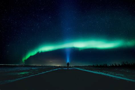 Aurora Borealis, Alone, Northern Lights, Aurora Borealis HD wallpaper ...