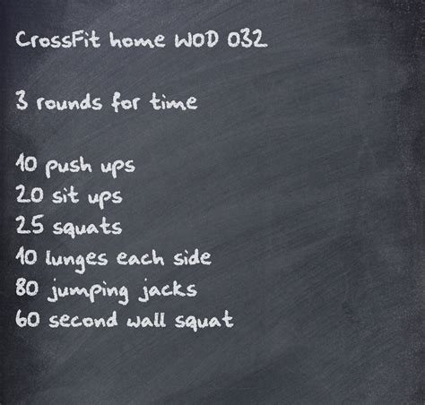 Crossfit Home Wod Crossfit At Home Crossfit Workouts At Home