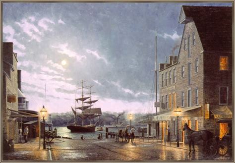 Old Town Alexandria By Moonlight — John M Barber