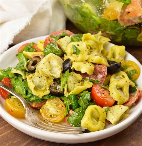 Spinach Tortellini Italian Pasta Salad Recipe Video