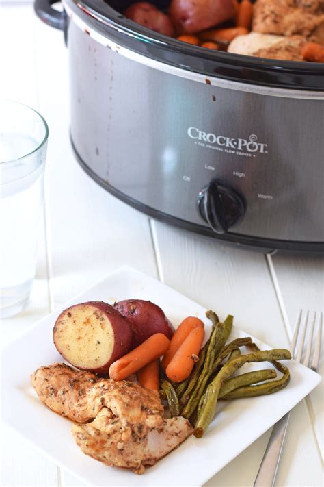 Slow Cooker Honey Garlic Chicken And Vegetables Feel Great In 8 Blog
