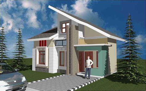 Desain Rumah Minimalis Atap Miring Desain Rumah 1 Lantai Minimalis
