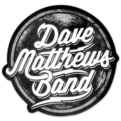 Dave Matthews Band Circle Sticker Blacksilver