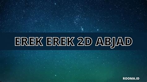 erek 2d abjad lengkap