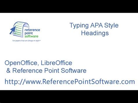 Apa divides headings into levels, where level one is the main heading, level two includes the main paper see the example below: Type APA Style headings with OpenOffice or LibreOffice ...
