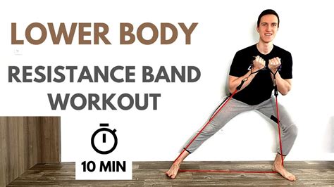 10 Minute Resistance Band Lower Body Workout You Can Do Anywhere Youtube