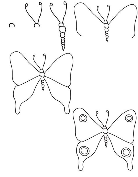 How To Draw A Butterfly Learn How To Draw A Butterfly With Simple