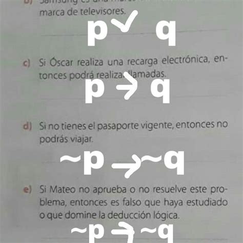 Expresa Simbólicamente Las Siguientes Proposiciones Brainlylat