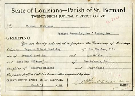 Louisiana Birth Certificate Request Paul Smith