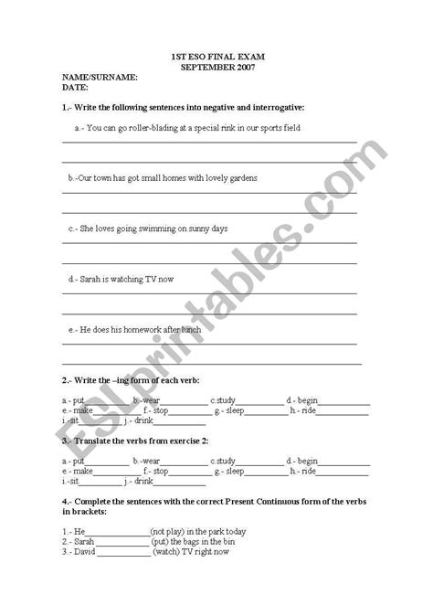 English Worksheets For 12 Year Olds Printable Worksheet