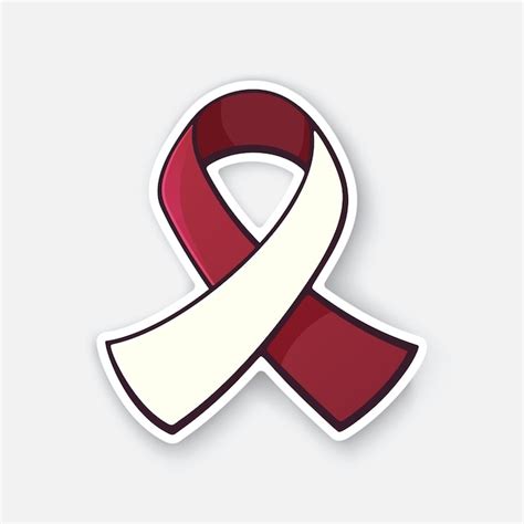 Premium Vector Burgundy And Ivory Color Ribbon International Symbol