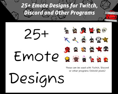 Dandd Emotes For Twitch Or Discord Dnd Emotes For Players Or Etsy México