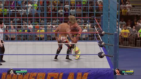 Ultimate Warrior Vs Rick Rude In Steel Cage Match Wwe 2k15 Youtube