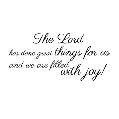 The Lord Has Done Great Things Wall Decal Divine Walls