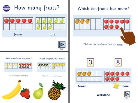 Comparing Fruit More And Fewer Teaching Resources