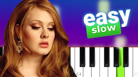 Adele Someone Like You 100 EASY SLOW PIANO TUTORIAL YouTube