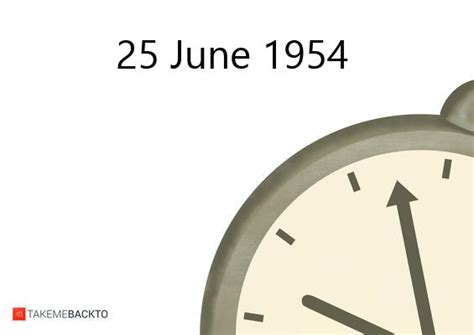 June 25 1954 What Happened That Day Takemebackto