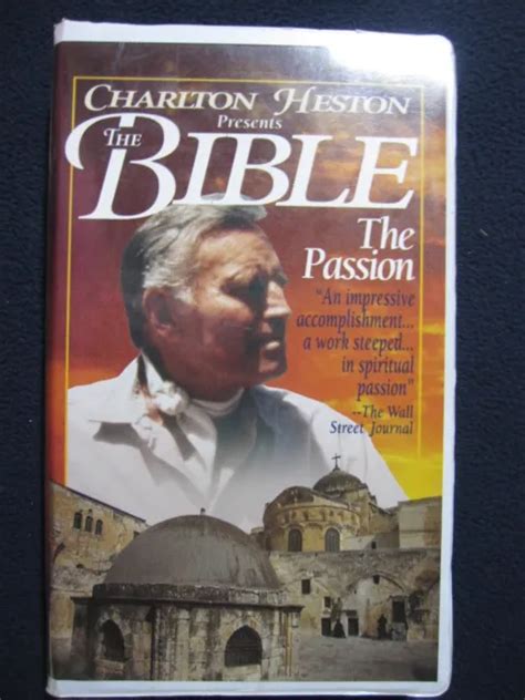 charlton heston presents the bible passion vhs 8 89 picclick