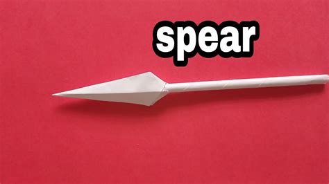 How To Make Paper Spearorigamibest Diy Creative Craft Ideasschool