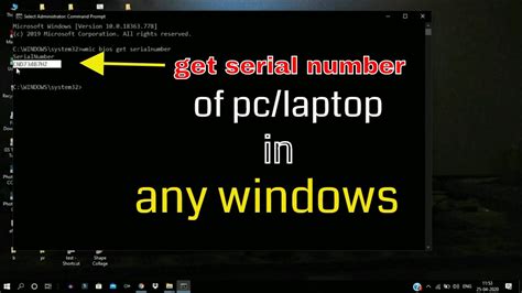 How To Find Windows Pc Serial Number Using Command Prompt Gambaran