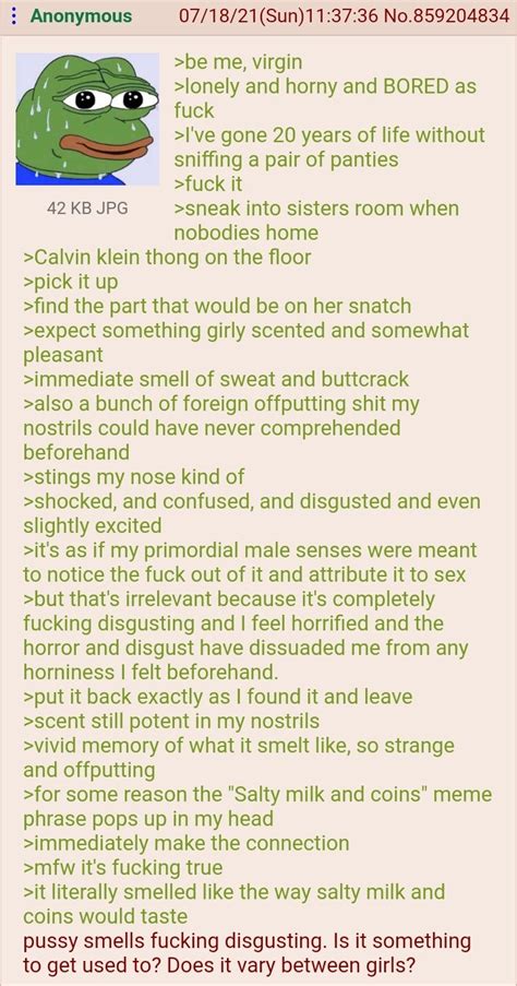 anon finds sister s calvin klein thong r greentext greentext stories know your meme