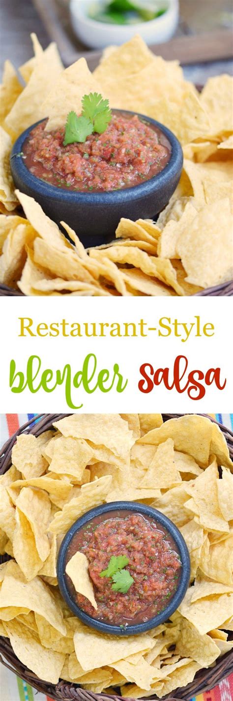 Simple, fresh, and easy to make. Restaurant-Style Blender Salsa | Recipe | Whole30 beef ...
