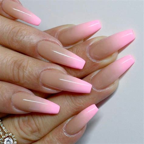 30+ Awesome Ombre Nail Designs | NailDesignsJournal.com Silver and pink nails pink wedding nails baby pink nails with glitter short pink nails.