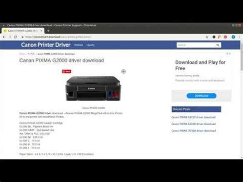 G1000 is a printer with a single function (only printing). canon pixma g2000 driver