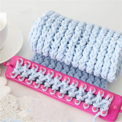 Neck / torso → scarf. Rectangle Scarf Knitting Loom Kit Set Sewing Needle ...